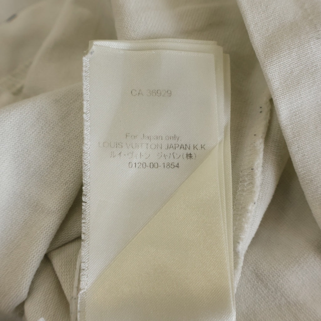 LOUIS VUITTON(ルイヴィトン) 22SS DO A KICKFLIP キックフリップ 両面プリント インサイドアウト クルーネック半袖Tシャツ カットソー ホワイト RM221 NPL HMY98W