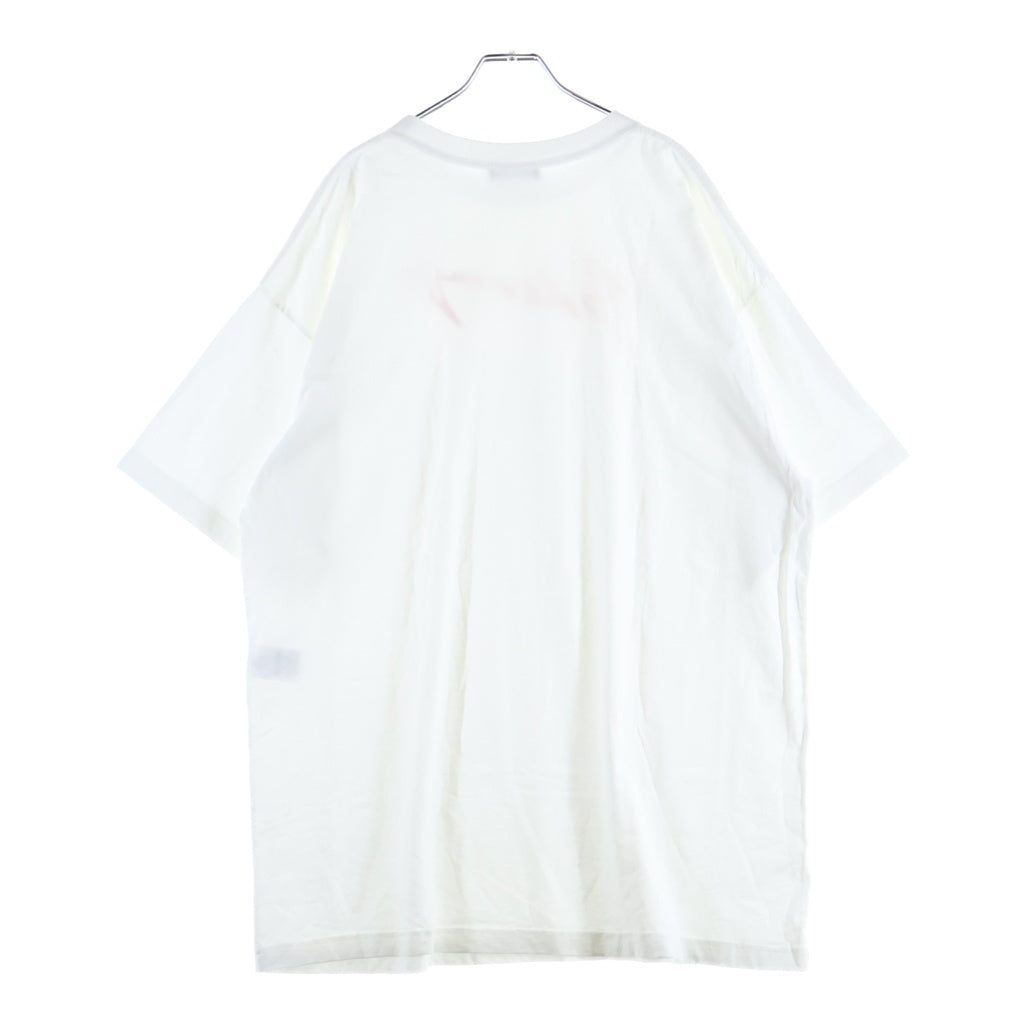BALENCIAGA(バレンシアガ) 19AW SIGNATURE LOGO TEE シグネチャーロゴプリント クルーネック半袖Tシャツ カットソー ホワイト 583214 TFV63