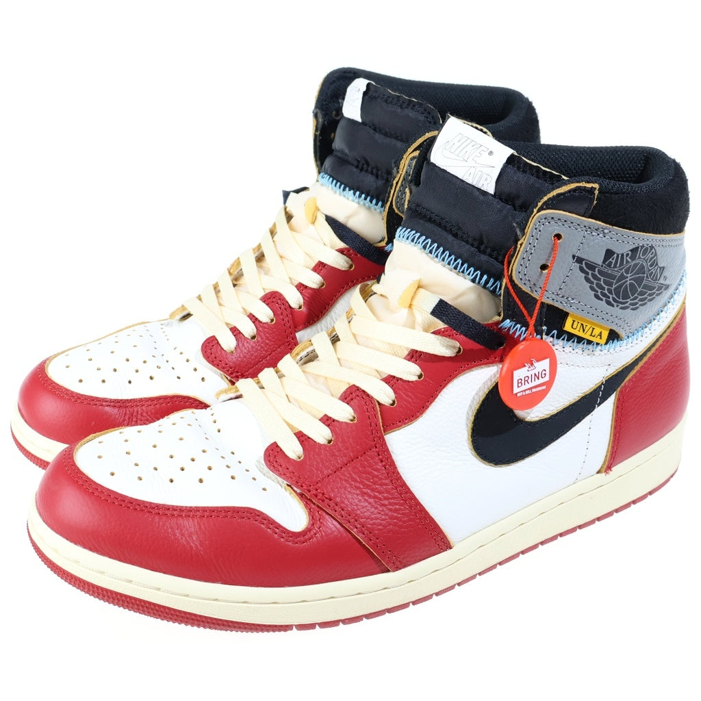 NIKE(ナイキ) ×UNION AIR JORDAN 1 RETRO HIGH OG CHICAGO SHADOW ユニオン エアジョーダン レトロ シカゴ シャドウ ハイカットスニーカー レッド/ホワイト US12.5/30.5cm HV8563-600