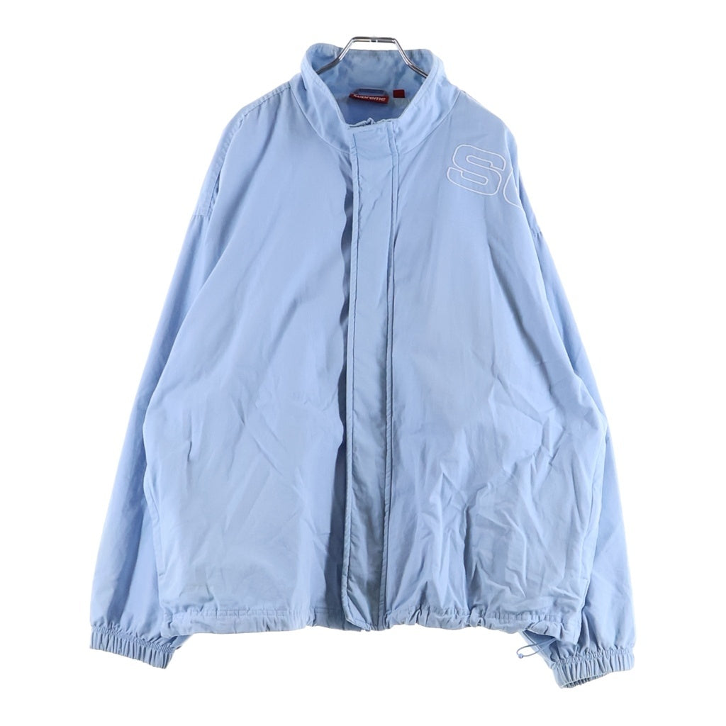 SUPREME(シュプリーム) 25AW Spellout Embroidered Ripstop Track Jacket スペルアウト エンブロイダード リップストップ トラックジャケット ライトブルー