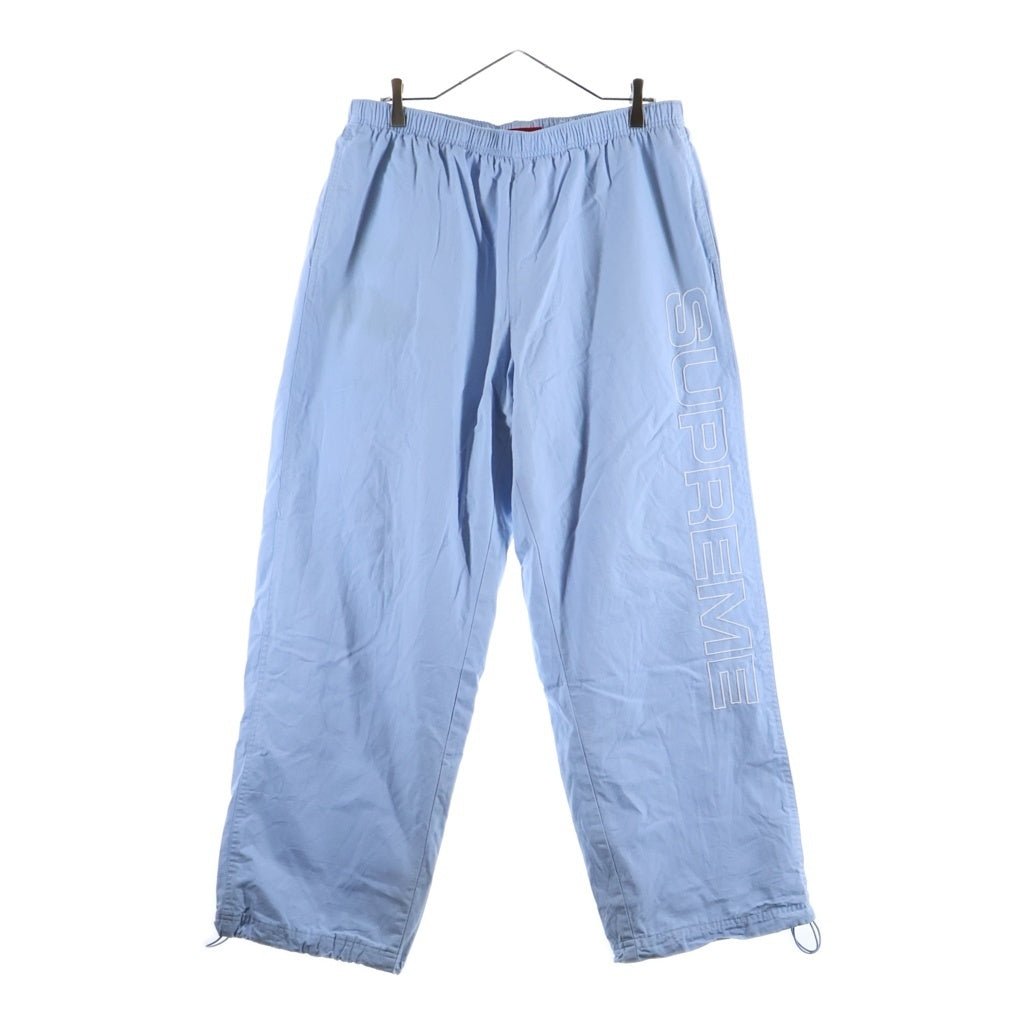 SUPREME(シュプリーム) 25AW Spellout Embroidered Ripstop Track Pant スペルアウト エンブロイダリー リップストップ トラックパンツ ライトブルー