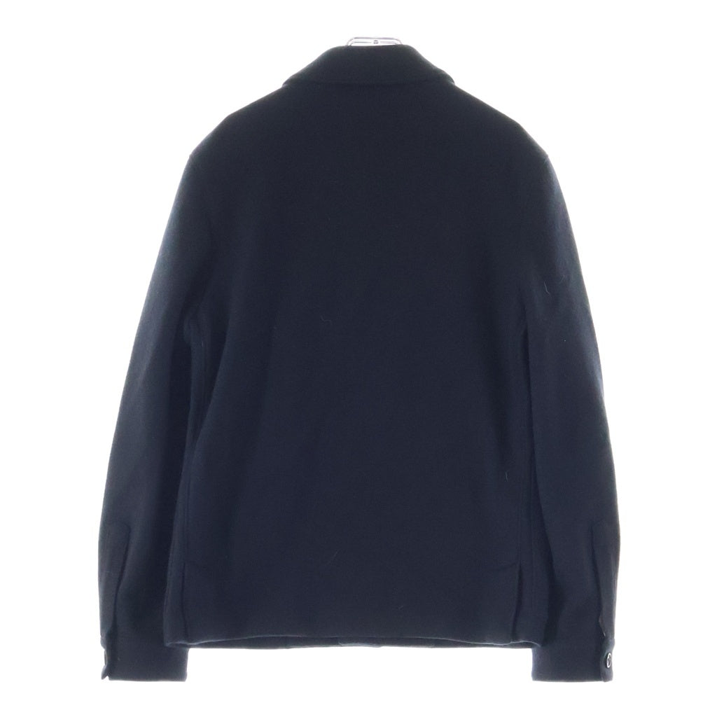 PRADA(プラダ) トライアングルロゴ カシミヤ混 ウールブレンドシャケット ブルゾン ブラック SGB832