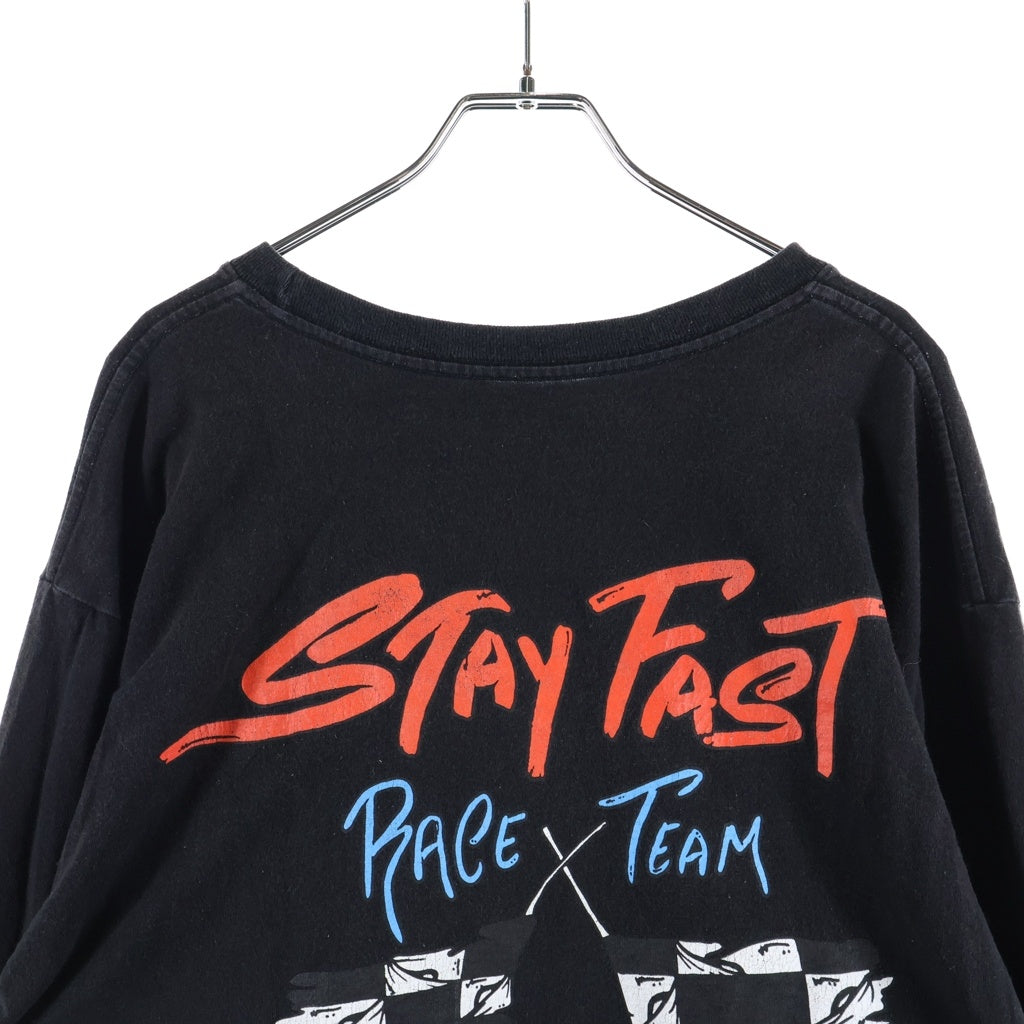 CHROME HEARTS(クロムハーツ) ×MATTY BOY PPO STAY FAST RACE TEAM L/S TEE マッティーボーイ ステイファスト レースチーム クルーネック長袖Tシャツ カットソー ブラック