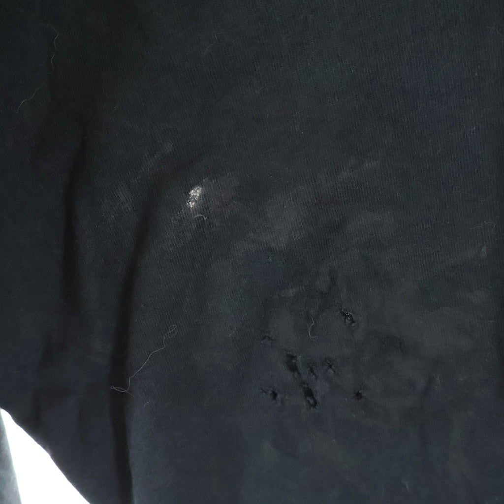 BALENCIAGA(バレンシアガ) 23SS SKATER OVERSIZED T-SHIRT スケーター クラッシュダストワッペン加工Tシャツ 半袖クルーネックカットソー ブラック 739028 TOVN2