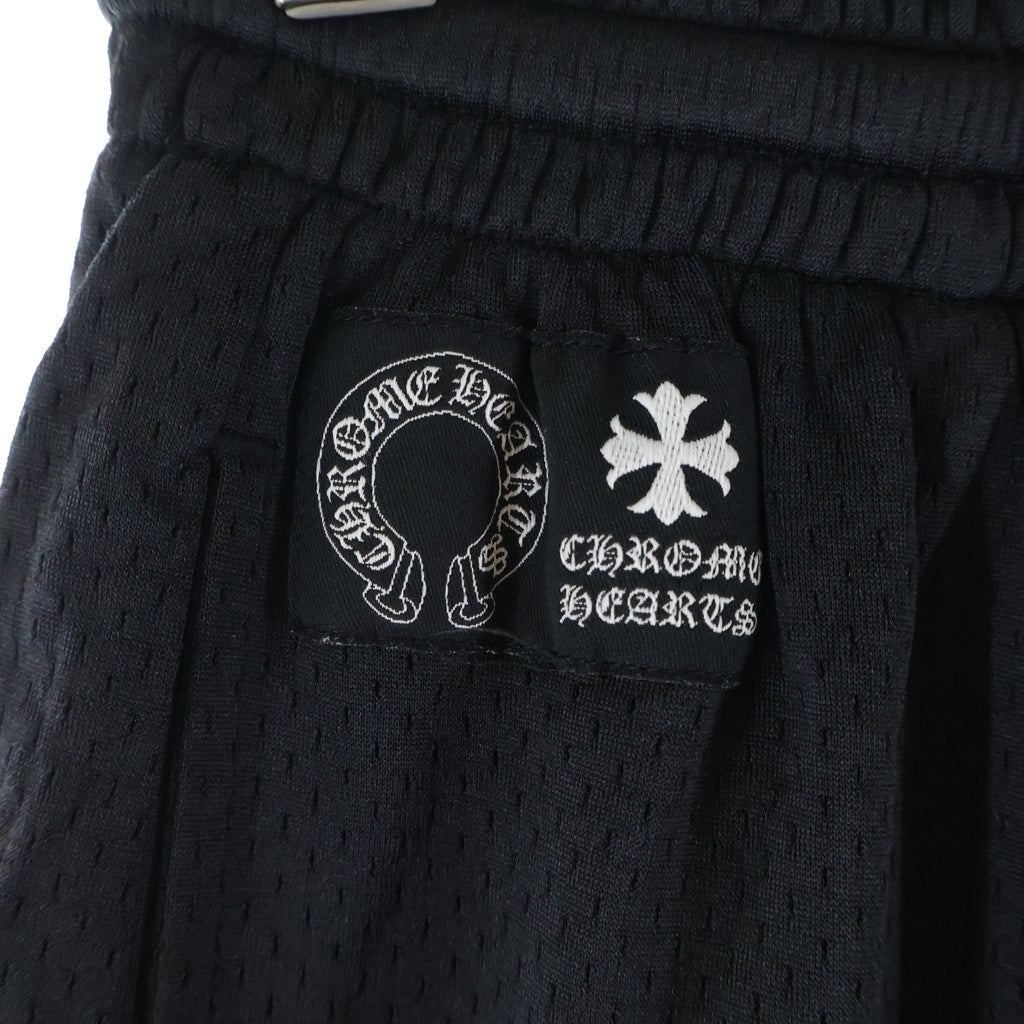 CHROME HEARTS(クロムハーツ) MESH VARSITY SHORTS CHプリント メッシュハーフパンツ ショーツ ブラック