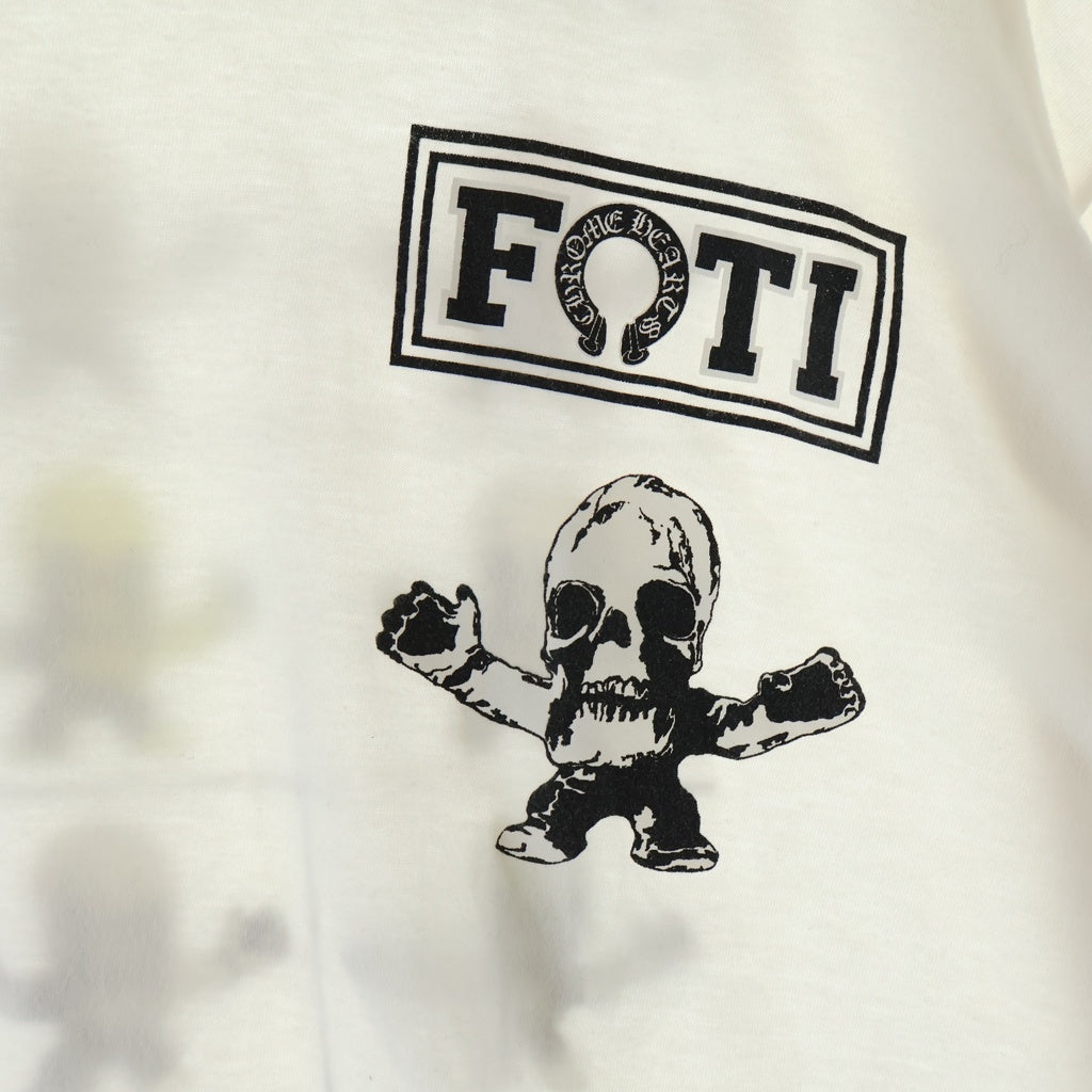 CHROME HEARTS(クロムハーツ) 25SS FOTI HARRIS TEE フォティ ハリスティーター 両面プリントTシャツ 半袖クルーネックカットソー ホワイト