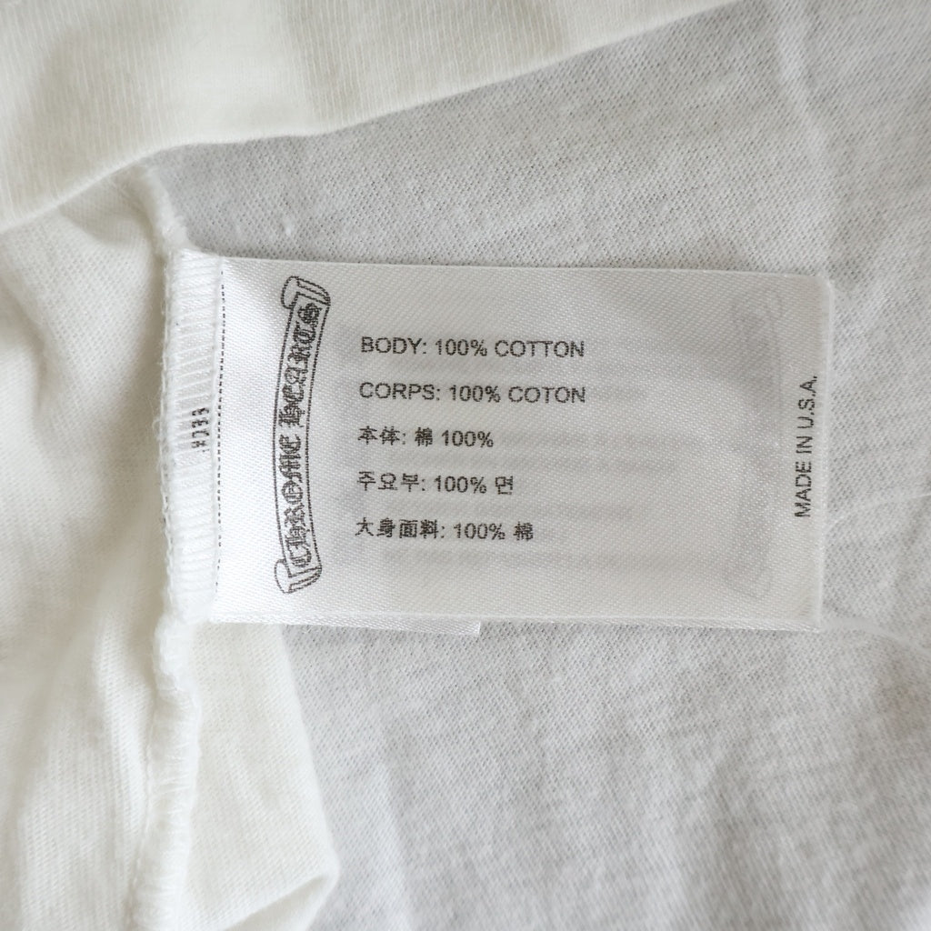 CHROME HEARTS(クロムハーツ) 25SS FOTI HARRIS TEE フォティ ハリスティーター 両面プリントTシャツ 半袖クルーネックカットソー ホワイト
