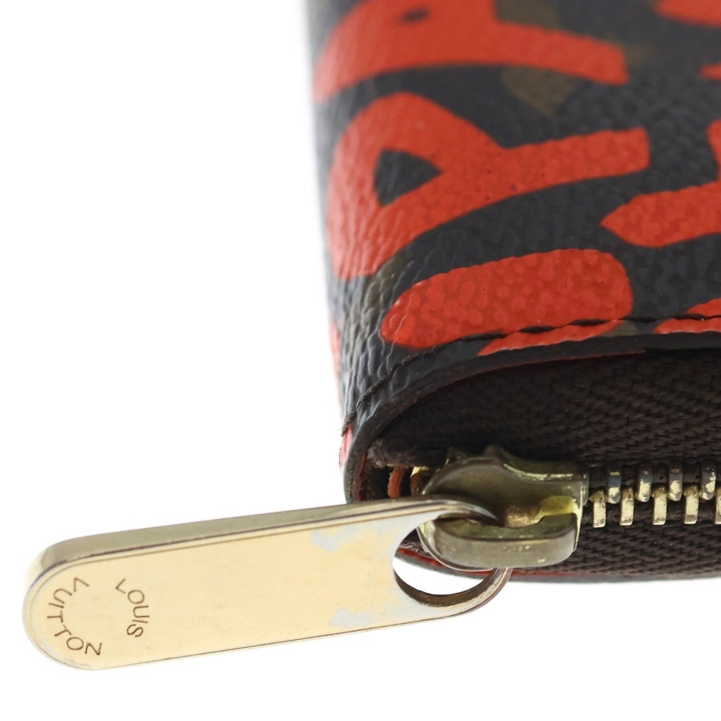 LOUIS VUITTON(ルイヴィトン) モノグラム グラフィティ ジッピー コインパース コンパクトウォレット 財布 ブラウン/オレンジ M93708 TH0069