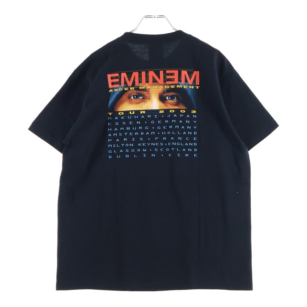VINTAGE(ヴィンテージ) 00S EMINEM SHOW TOUR 2003 エミネム ショー ツアー ラップTシャツ 両面プリント半袖カットソー ブラック