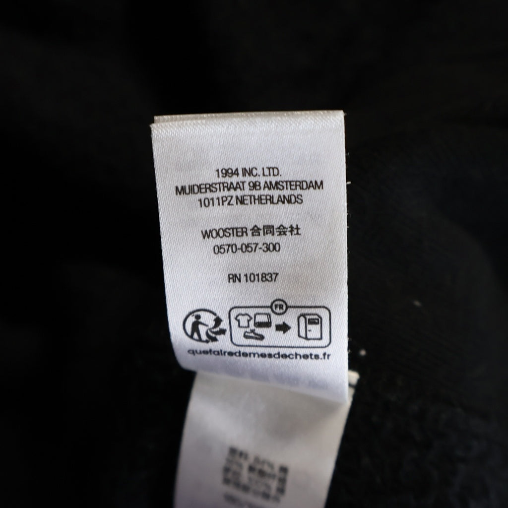 SUPREME(シュプリーム) 24AW Raised Script Hooded Sweatshirt レイズド スクリプト ロゴ エンブロイダリー プルオーバー スウェットシャツ パーカー フーディー ブラック