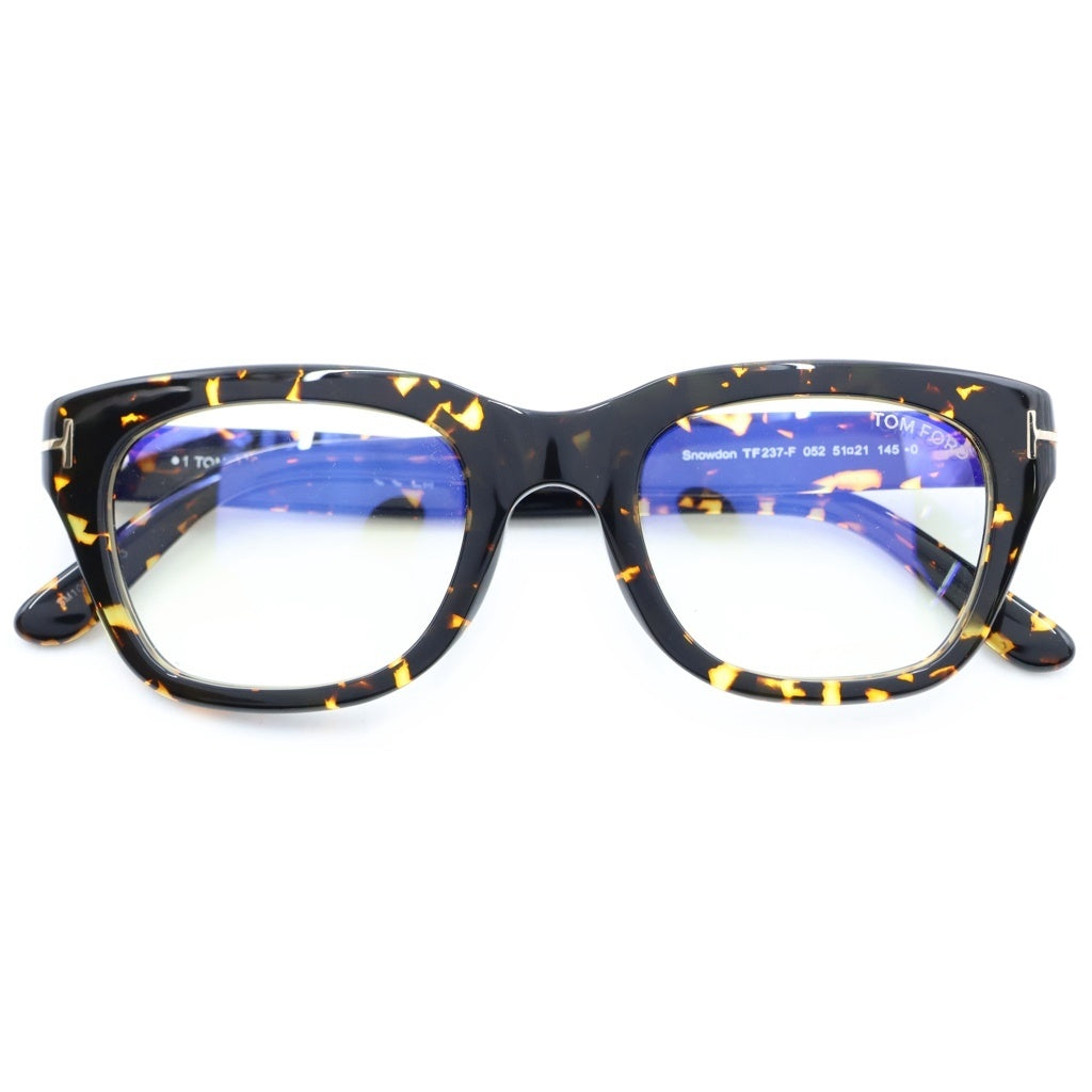 TOM FORD(トムフォード) SNOWDON スノードン ウェリントンフレーム クリアレンズ サングラス メガネ ブラウン/ブラック TF237-F