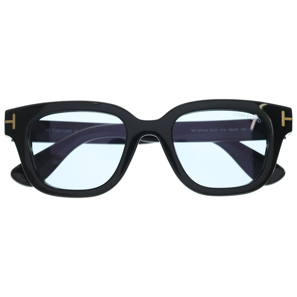 TOM FORD(トムフォード) アジアンフィット ウェリントンフレーム クリア カラーレンズ サングラス メガネ ブラック/ブルー TF1274-D