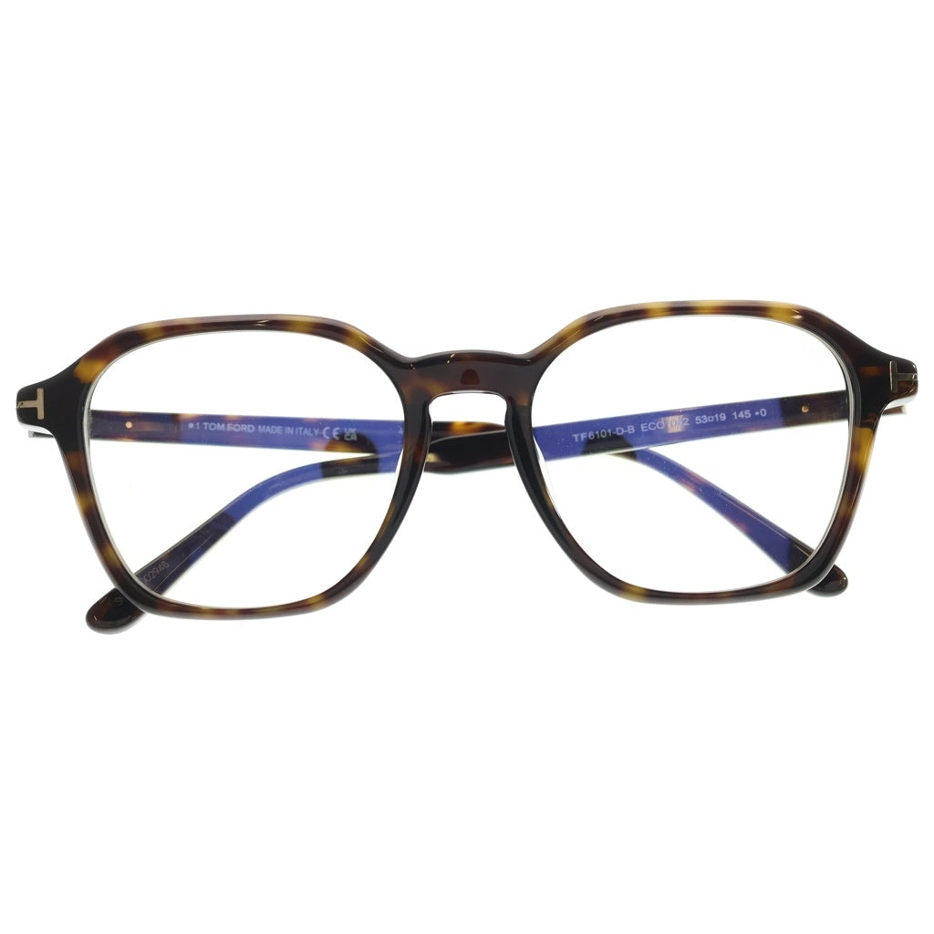 TOM FORD(トムフォード) アジアンフィット ウェリントンフレーム クリアレンズ サングラス メガネ ブラウン TF6101-D-B