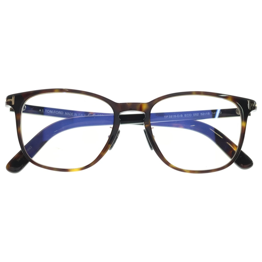 TOM FORD(トムフォード) アジアンフィット ウェリントンフレーム クリアレンズ サングラス メガネ ブラウン TF5918-D-B