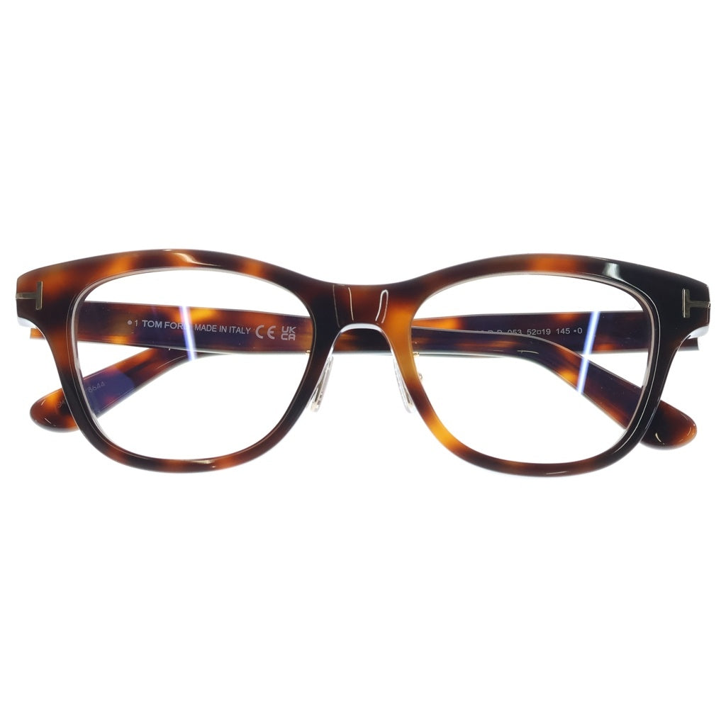 TOM FORD(トムフォード) アジアンフィット ウェリントンフレーム クリアレンズ サングラス メガネ ブラウン TF6162-D-B