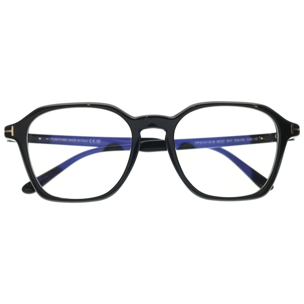 TOM FORD(トムフォード) アジアンフィット ウェリントンフレーム クリアレンズ サングラス メガネ ブラック TF6101-D-B