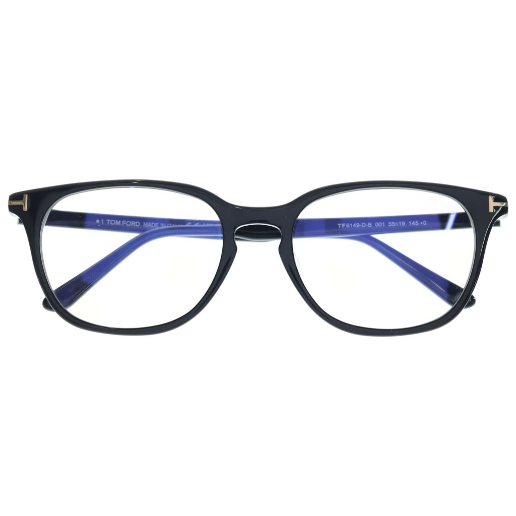 TOM FORD(トムフォード) アジアンフィット ウェリントンフレーム クリアレンズ サングラス メガネ ブラック TF6149-D-B