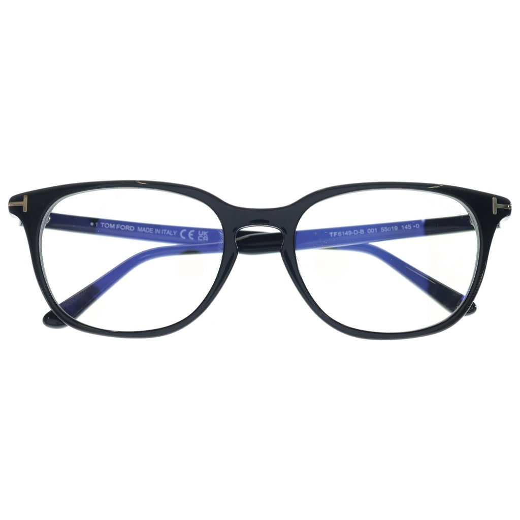 TOM FORD(トムフォード) アジアンフィット ウェリントンフレーム クリアレンズ サングラス メガネ ブラック TF6149-D-B