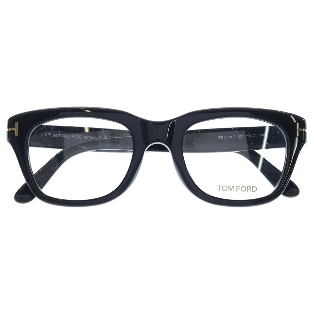 TOM FORD(トムフォード) アジアンフィット ウェリントンフレーム クリアレンズ サングラス メガネ ブラック TF5178-F