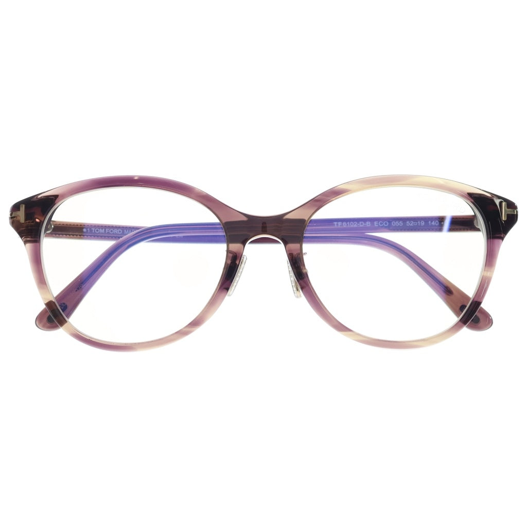 TOM FORD(トムフォード) アジアンフィット ウェリントンフレーム クリアレンズ サングラス メガネ ブラウン TF6102-D-B