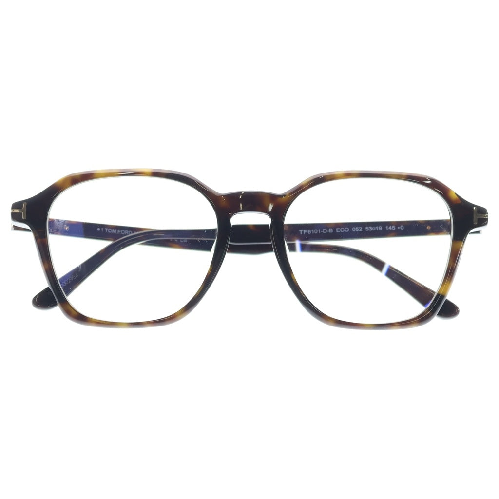 TOM FORD(トムフォード) アジアンフィット ウェリントンフレーム クリアレンズ サングラス メガネ ブラウン TF6101-D-B