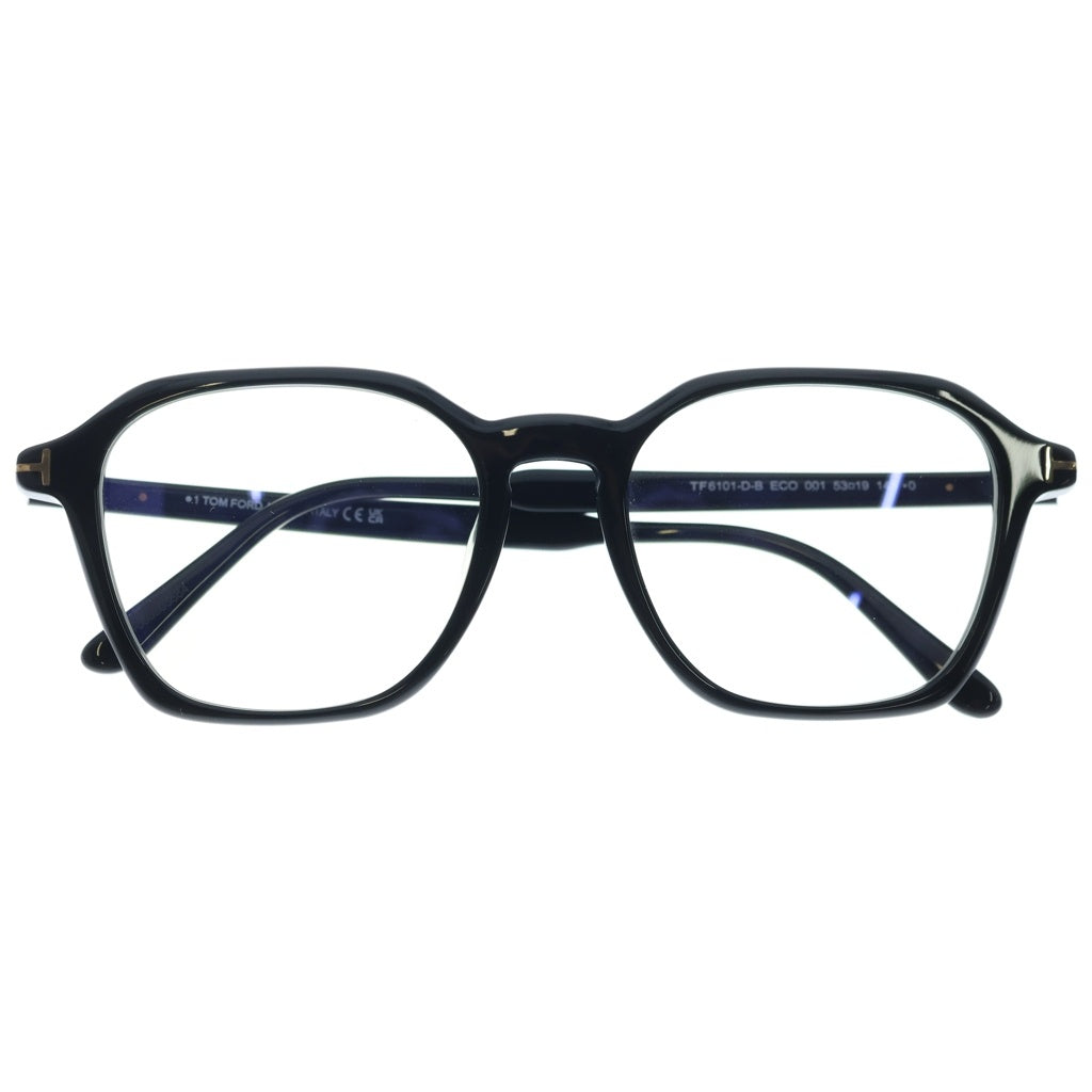 TOM FORD(トムフォード) アジアンフィット ウェリントンフレーム クリアレンズ サングラス メガネ ブラック TF6101-D-B