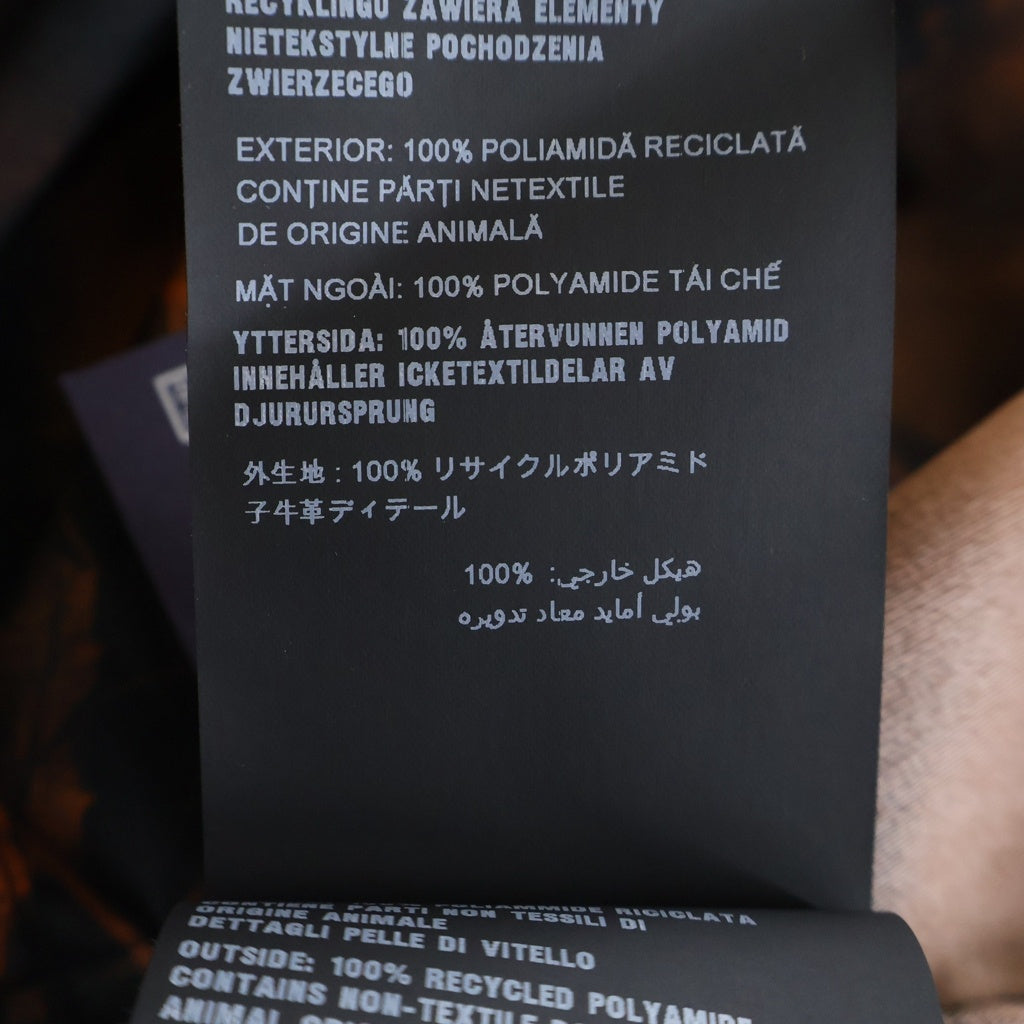 PRADA(プラダ) 22SS RE-NYLON リナイロン フラワープリント 半袖シャツ ブラック/オレンジ SC513