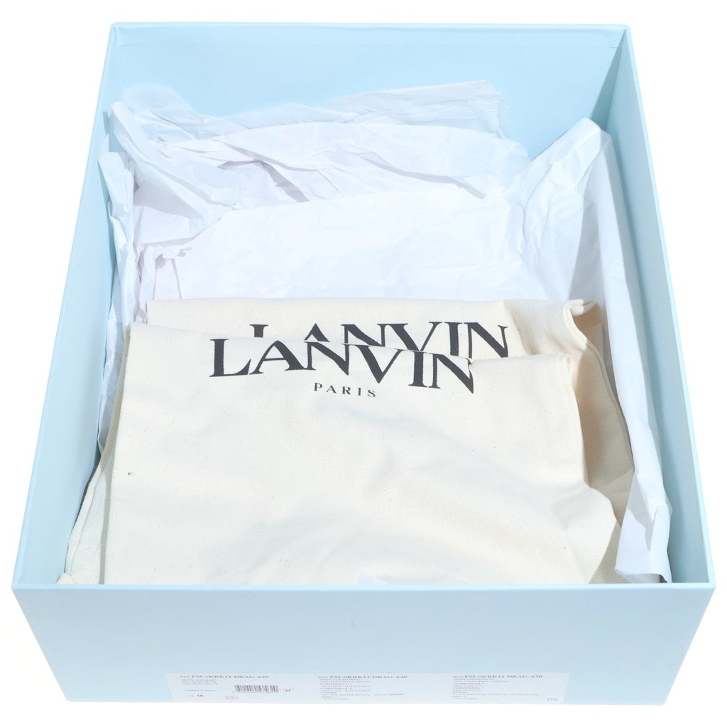 LANVIN(ランバン) LEATHER CURB SNEAKERS レザー カーブ ローカットダッドスニーカー ブラック FM-SKRK11-DRAG-A20