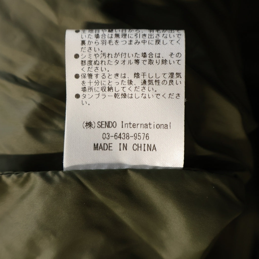 MLVINCE(メルヴィンス) LIMONTA DOWN JACKET リモンタ ジップアップ フーデッドダウンジャケット カーキ D6151