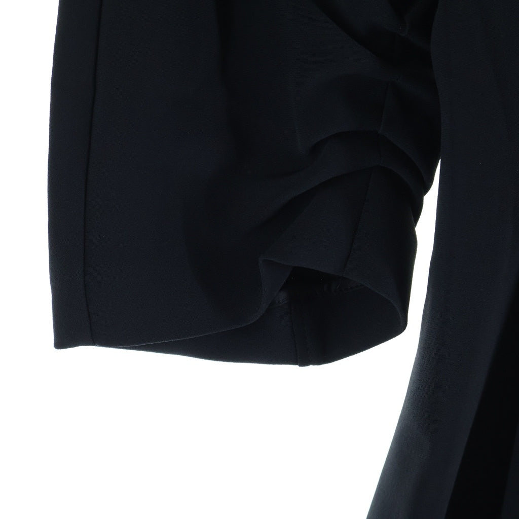 MARNI(マルニ) 21AW レーヨンアセテート ギャザーデザイン ストレッチマキシワンピース ロングドレス レディース ブラック ABMA0739A0 UTV837