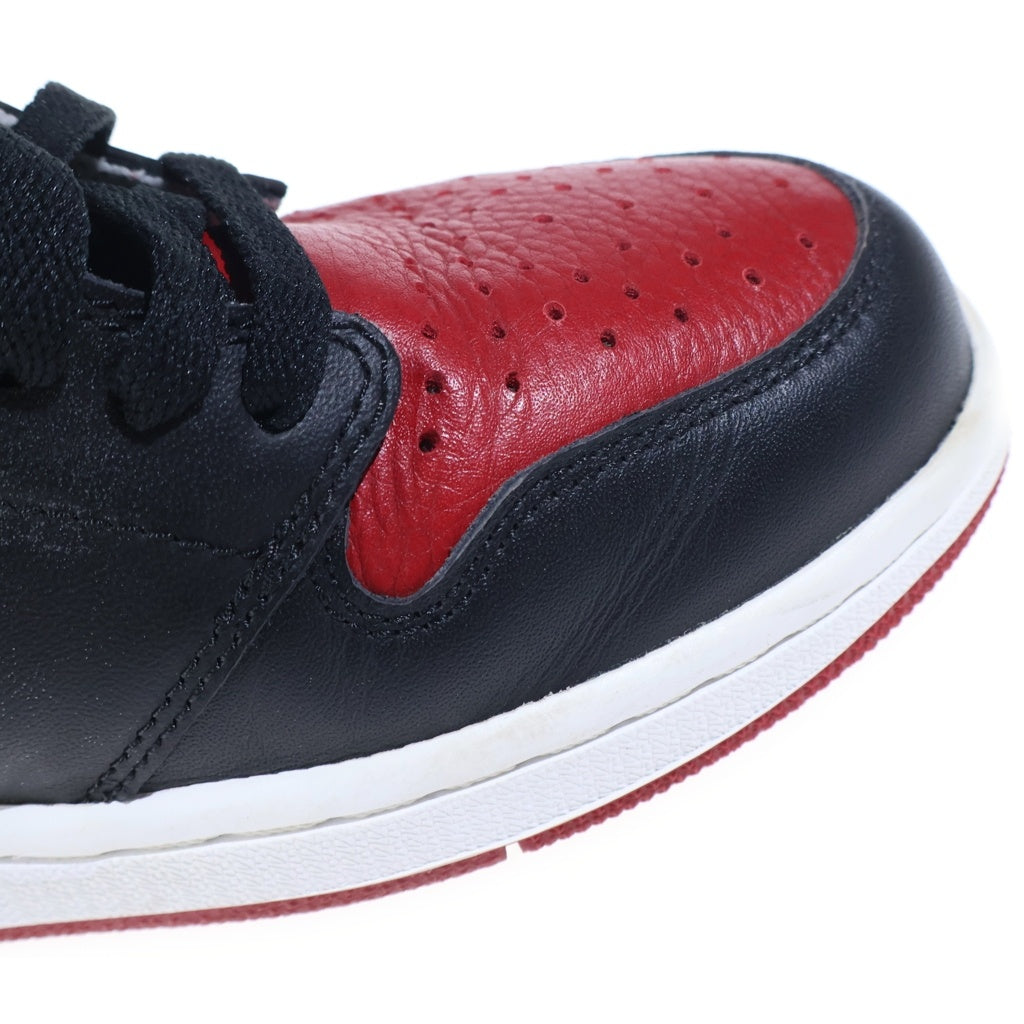 NIKE(ナイキ) 【観賞用 2016年製】AIR JORDAN1 RETRO HIGH OG BRED BANNED エアジョーダン1 レトロ ブレッド バンド ハイカットスニーカー ブラック/レッド US10.5/28.5cm 555088-001