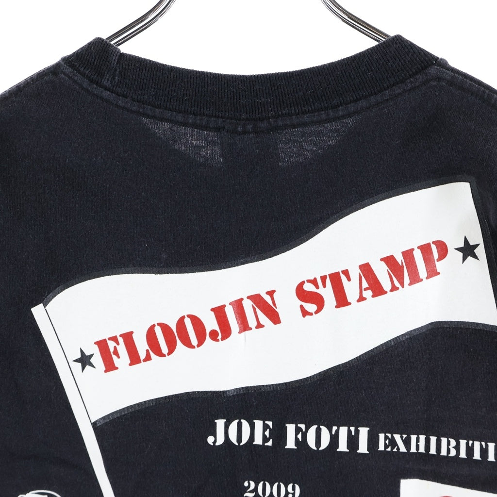 CHROME HEARTS(クロムハーツ) OLD FOTI FLOOJIN STAMP S/S TEE オールド フォティバックプリント クルーネック半袖Tシャツ カットソー ブラック