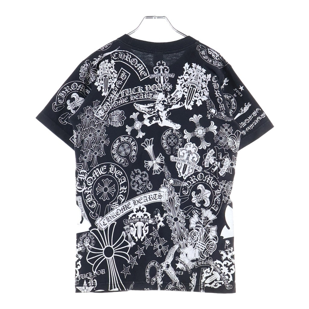 CHROME HEARTS(クロムハーツ) OLD HALF SLEEVE T-SHIRT MULTI MOTIF オールド マルチモチーフプリント クルーネック半袖Tシャツ カットソー ブラック