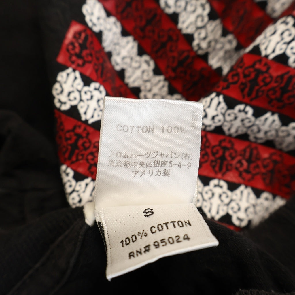 CHROME HEARTS(クロムハーツ) OLD AMERICAN FLAG DAGGER S/S TEE オールド 星条旗 ダガープリント クルーネック半袖Tシャツ カットソー ブラック