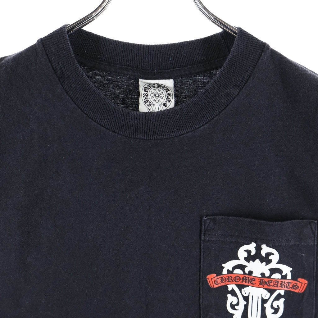 CHROME HEARTS(クロムハーツ) OLD オールド 銀座店オープン記念 ヴァインダガープリント クルーネックT半袖 カットソー ブラック