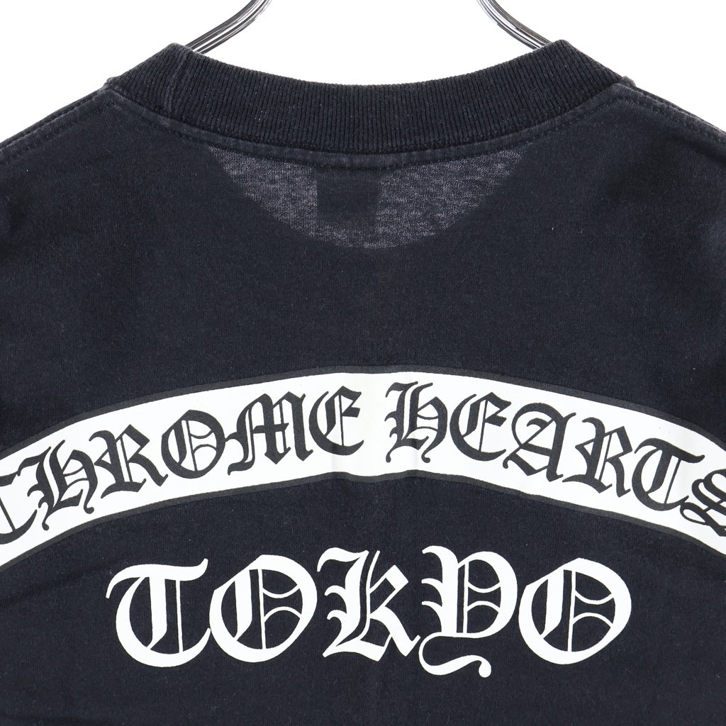 CHROME HEARTS(クロムハーツ) OLD オールド 銀座店オープン記念 ヴァインダガープリント クルーネックT半袖 カットソー ブラック