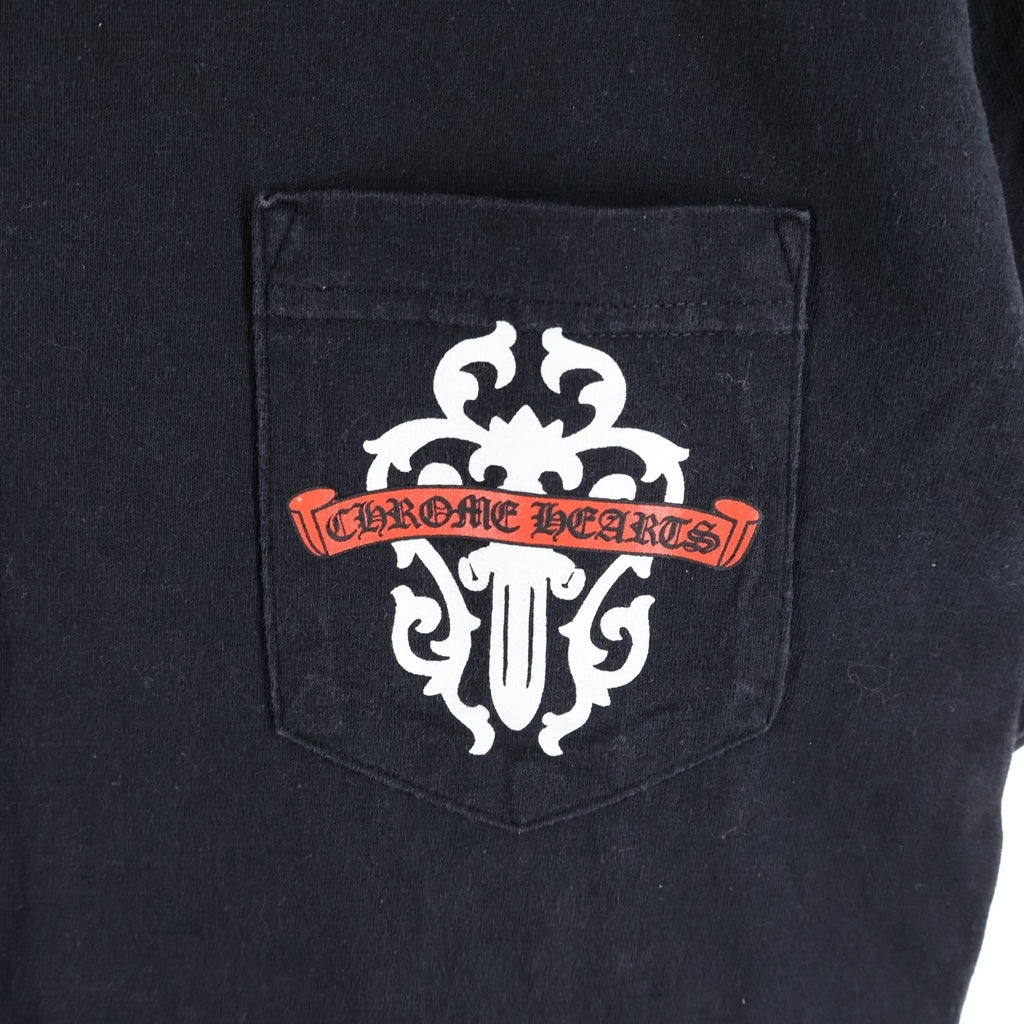 CHROME HEARTS(クロムハーツ) OLD オールド 銀座店オープン記念 ヴァインダガープリント クルーネックT半袖 カットソー ブラック