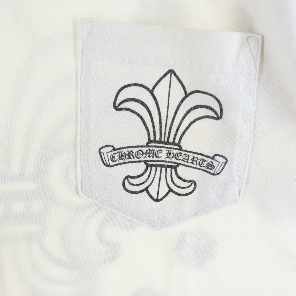 CHROME HEARTS(クロムハーツ) OLD S/S オールド BSフレアサークルプリント クルーネック半袖Tシャツ カットソー ホワイト