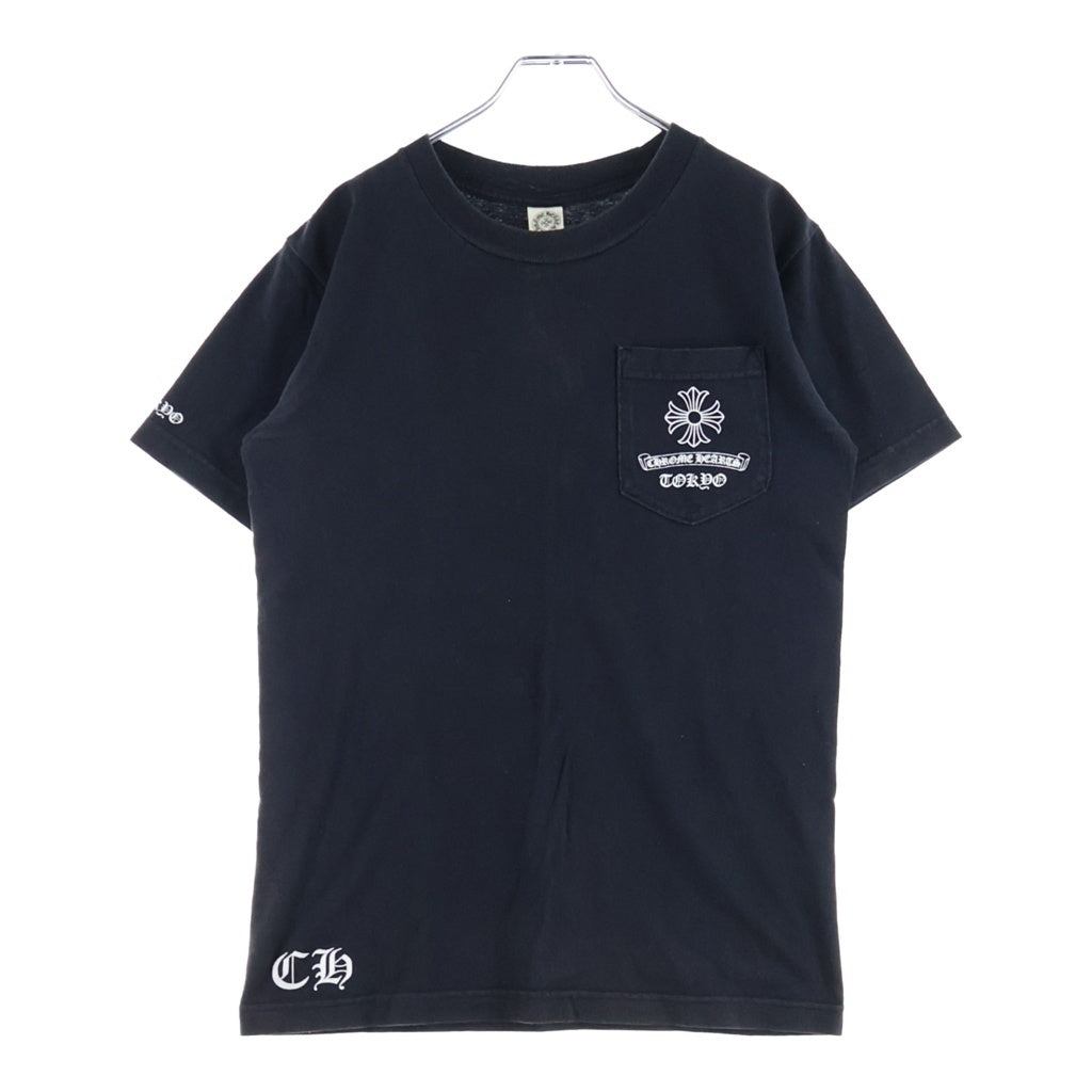 CHROME HEARTS(クロムハーツ) OLD CH PLS TOKYO S/S TEE オールド 東京限定 CHプラスプリント クルーネック半袖Tシャツ カットソー ブラック