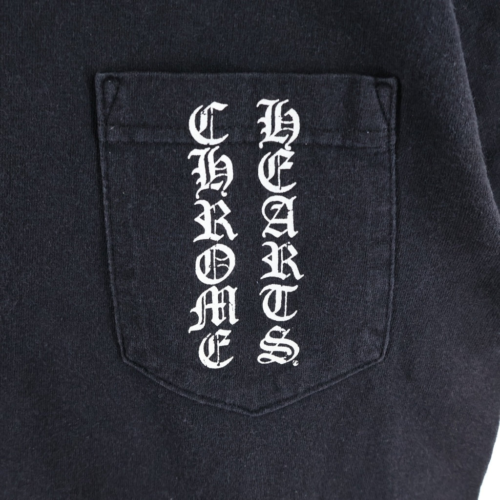 CHROME HEARTS(クロムハーツ) OLD T-BAR S/S オールド Tバー スタープリント クルーネック半袖Tシャツ カットソー ブラック