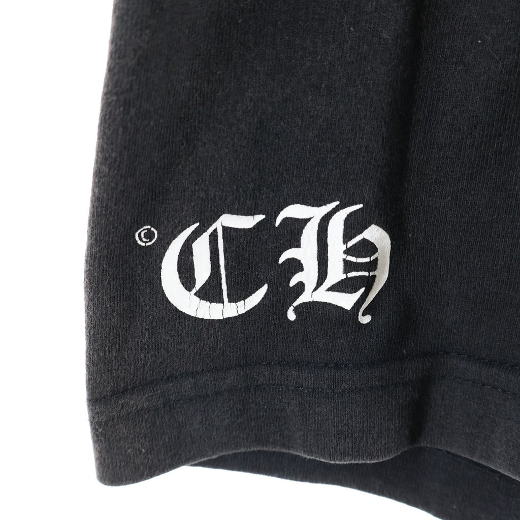 CHROME HEARTS(クロムハーツ) OLD CH PLS HORSESHOE S/S TEE オールド CHプラス ホースシュープリント クルーネック半袖Tシャツ カットソー ブラック/ゴールド