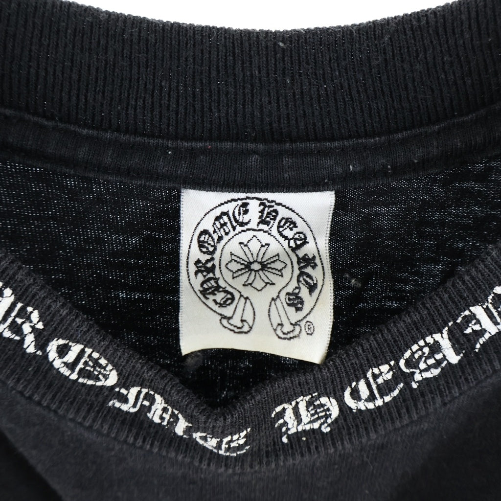 CHROME HEARTS(クロムハーツ) OLD FLORAL CROSS S/S TEE オールド フローラルクロスプリント クルーネック半袖Tシャツ カットソー ブラック
