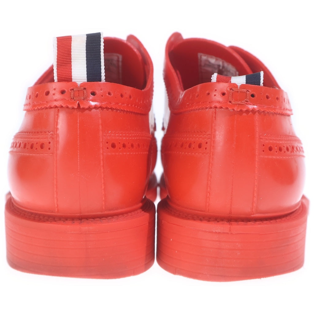 THOM BROWNE(トムブラウン) LONGWING BROGUE IN TPU RUBBER ロングウィング ブローグ イン TPUラバードレスシューズ レッド MFD064A-01918