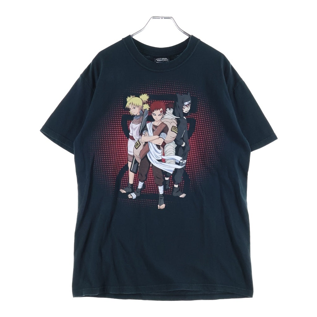 VINTAGE(ヴィンテージ) 00S VINTAGE NARUTO SHIPPUDEN TEE ヴィンテージ ナルト疾風伝 砂の三姉妹 クルーネック半袖Tシャツ カットソー ブラック