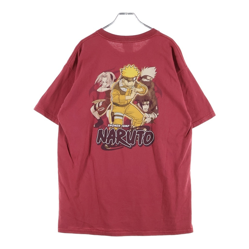 VINTAGE(ヴィンテージ) 00S VINTAGE NARUTO TEE ヴィンテージ うずまきナルト 両面プリント クルーネック半袖Tシャツ カットソー レッド
