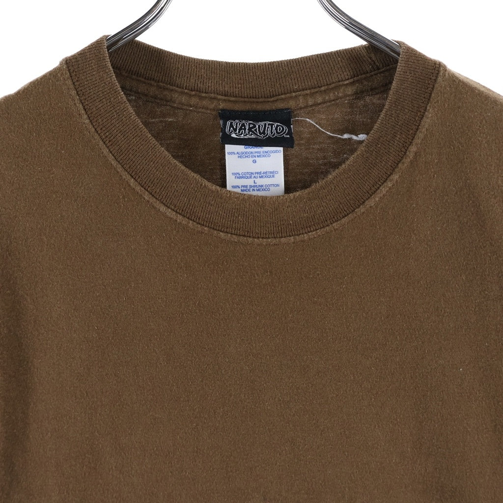 VINTAGE(ヴィンテージ) 00S VINTAGE NARUTO GAARA TEE ヴィンテージ ナルト 我愛羅 クルーネック半袖Tシャツ カットソー ブラウン