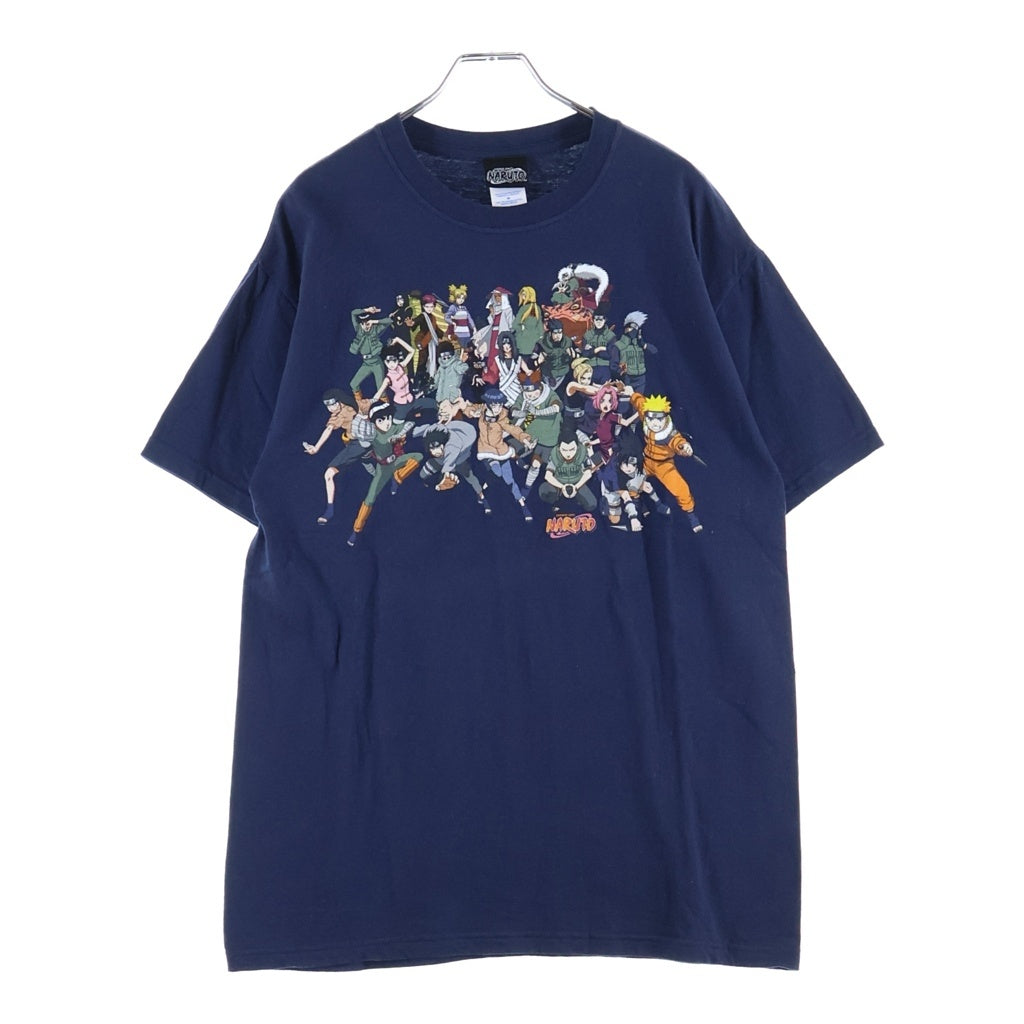 VINTAGE(ヴィンテージ) 00S VINTAGE NARUTO TEE ヴィンテージ ナルト 全員集合 クルーネック半袖Tシャツ カットソー ネイビー