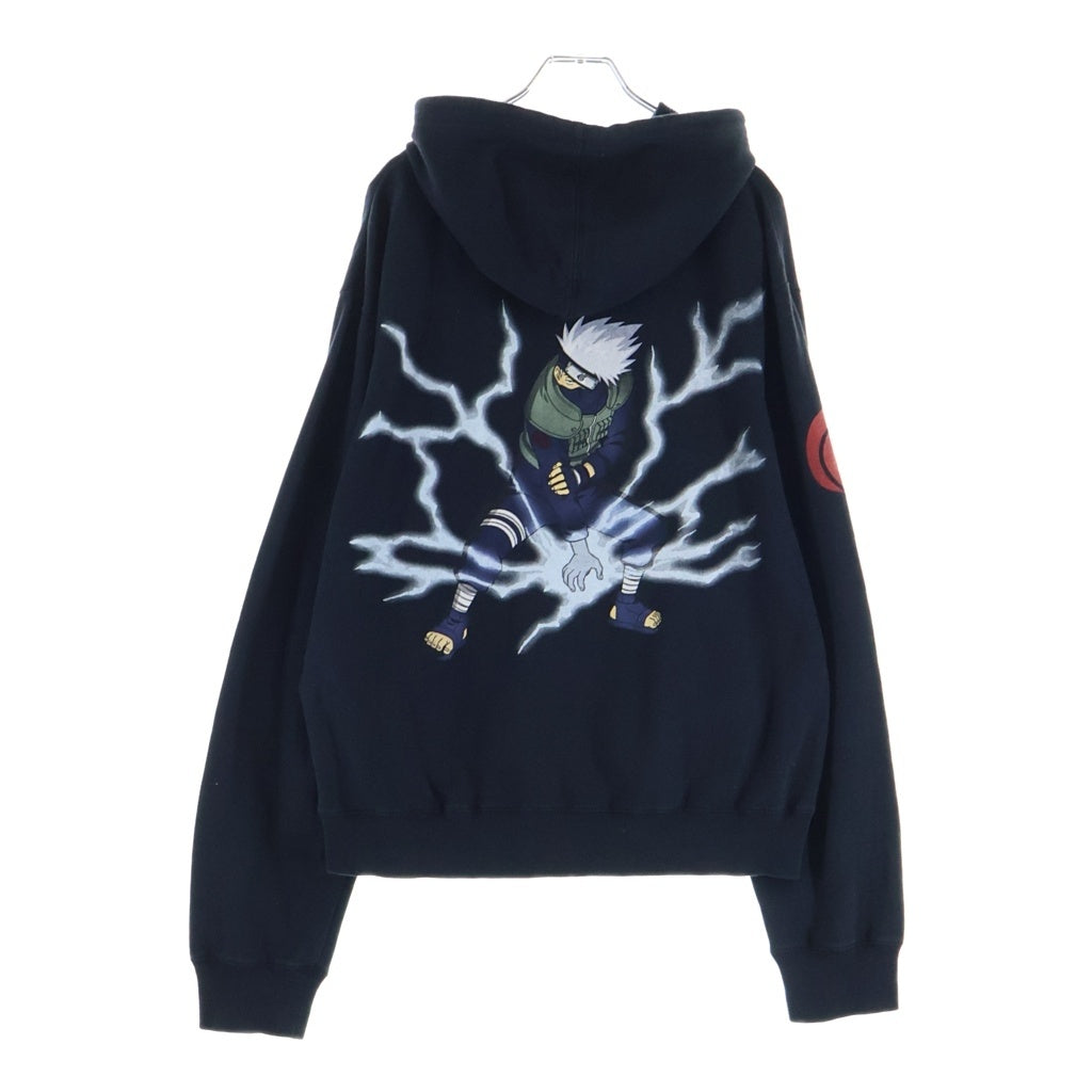 VINTAGE(ヴィンテージ) 00S VINTAGE NARUTO HOODIE ヴィンテージ ナルト はたけカカシ ジップアップフーディー パーカー ブラック