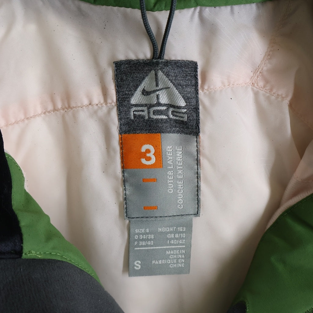 NIKE ACG(ナイキエーシージー) 90-00S VINTAGE 3 Outer Layer Couche Externe Jacket ヴィンテージ アウターレイヤー フーデッドマウンテンジャケット グリーン