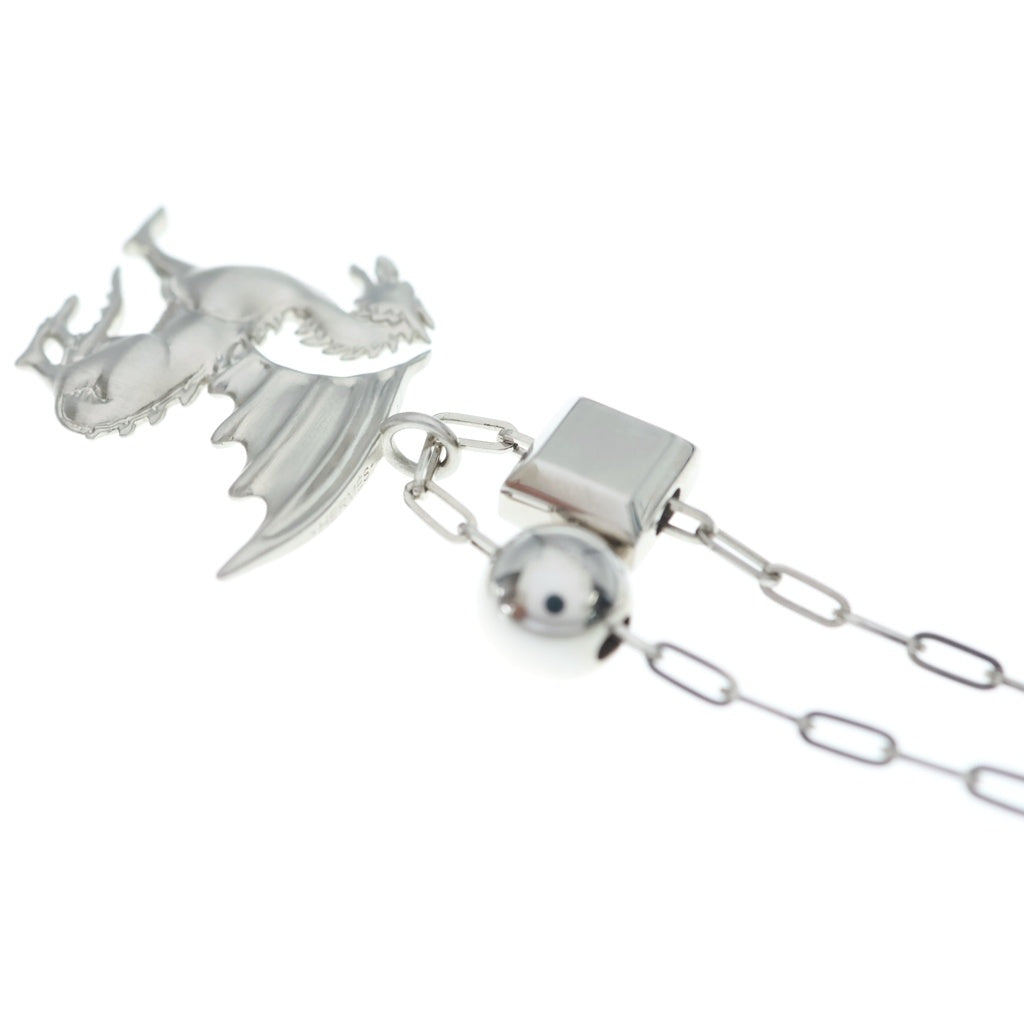 HERMES(エルメス) TALISMAN DRAGON LONG NECKLACE タリスマン ドラゴンモチーフ ロングネックレス シルバー